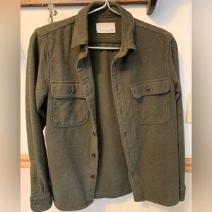 XS Everlane jacket flannel shirt / jacket olive green shacket